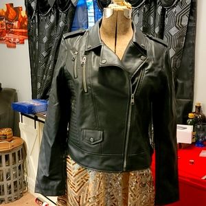 Faux leather jacket